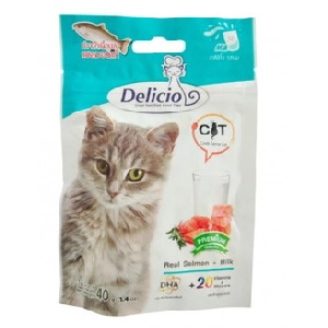 Delicio Real Salmon & Milk Cat Treat