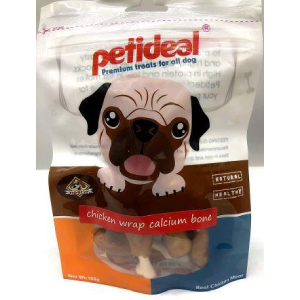 Petideal Chicken Wrap Calcium Bone Dog Treat